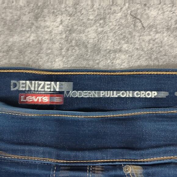 Levis Denizen Modern Pull On Crop Midrise Dark Wash 29 x 25​ - Picture 2 of 15